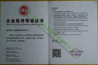 企業信譽等級證書